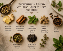 Warm Hug in a Mug Tea | Warming Spice Herbal Blend | Tulsi, Cardamom & Clove | Cozy Chai-Style Tea