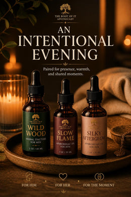His & Hers Tincture Sets | Naughty Nectar, Wicked Wetness and Wild Wood | Herbal Couples Gift Bundle for Date Night or Anniversary Gift
