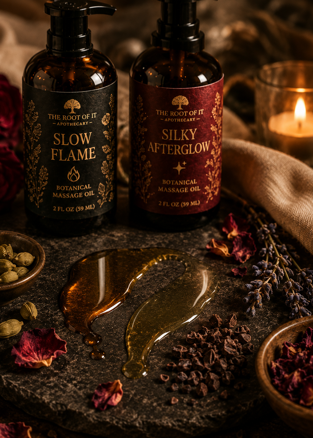 Damiana Massage Oil: Desire, Warmth, Connection and Sensual Ritual